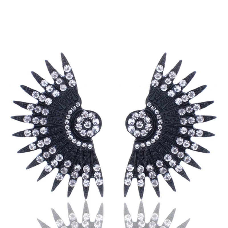 Модные Роскошные серьги гвоздики ISINYEE с кристаллами для женщин ювелирные изделия