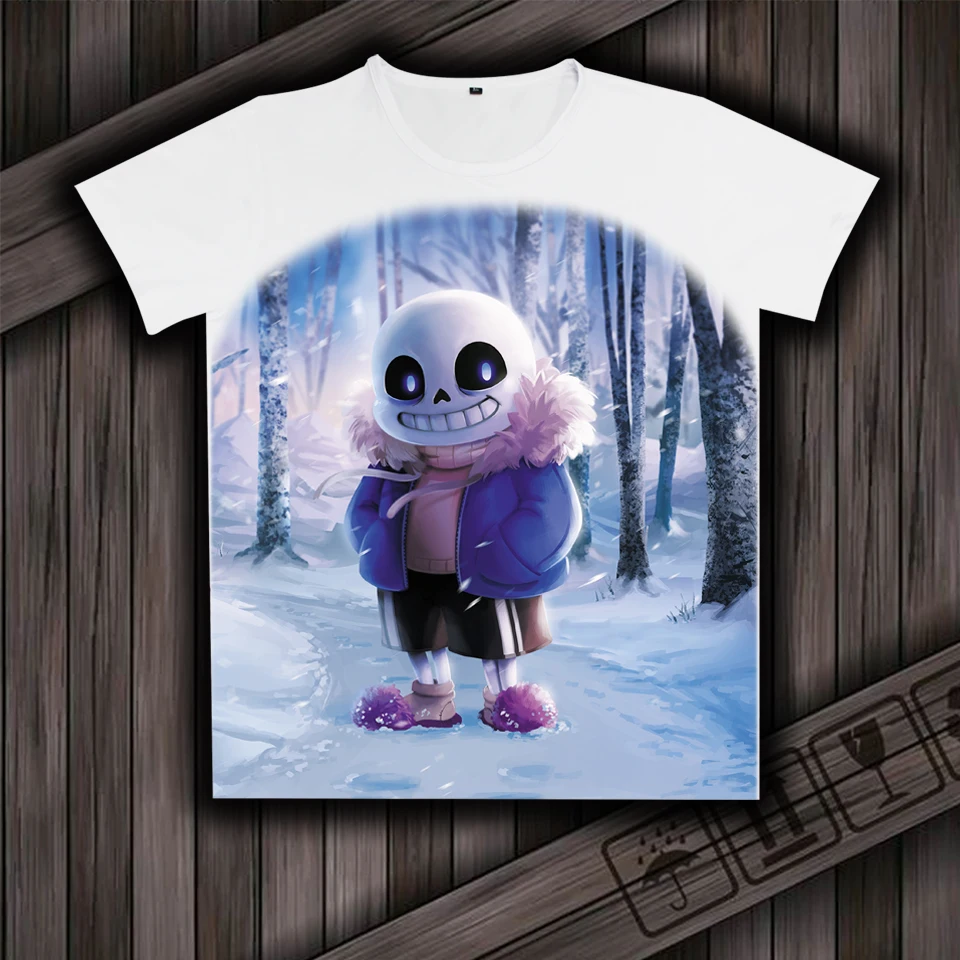 COYOUNG бренд игр Undertale Sans И Papyrus косплей футболки Молоко шелк с коротким рукавом