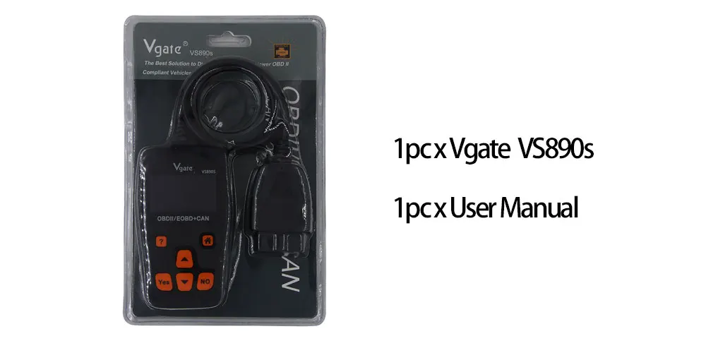 Vgate VS890S диагностический сканер VS890 S диагностический инструмент Многоязычный ODB2 EOBD JOBD OBD2 CAN-BUS PK vs890 vgate maxiscan горячая распродажа
