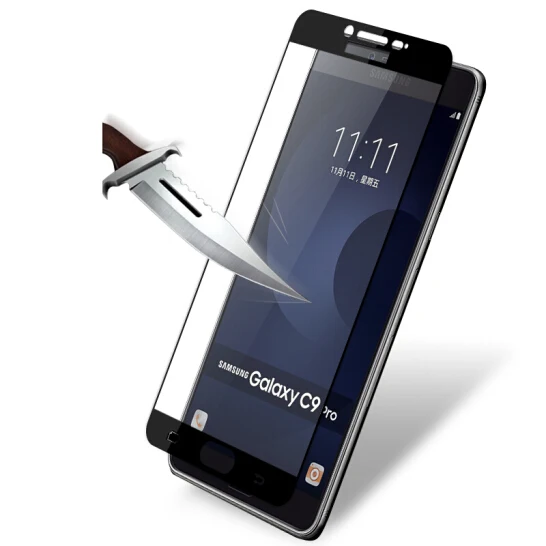 3D полное покрытие Премиум Закаленное стекло для samsung Galaxy C5 C7 C8 C9 Pro C5000 C7000 защитная пленка HD