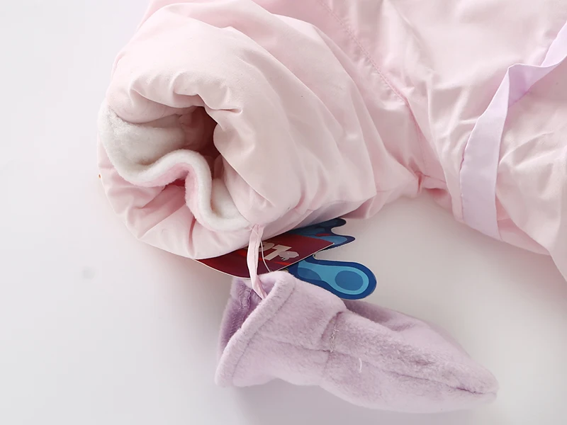 

New 2018 autumn winter Girls Rompers Baby Clothes Newborn Pink Thick Warm Romper Children Cotton hooded Jumpsuit
