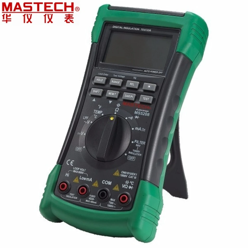 3 в 1 MS5208 6600 графы Цифровой мультиметр + Сопротивление изоляции тестер мегомметром
