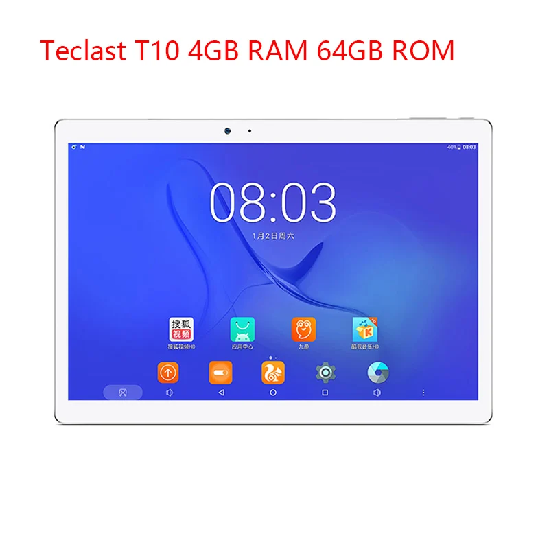 10,1 дюймовый планшетный ПК 4 ГБ ОЗУ 64 Гб ПЗУ Teclast T10 MTK8176 шестиядерный экран 2560*1600 Android 7,0 двухдиапазонный WiFi с двумя камерами