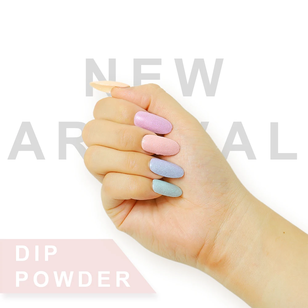 Летняя цветная пудра для ногтей Система пудры натуральная сухая прочная