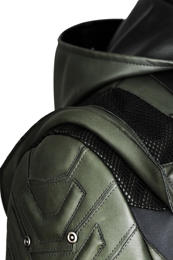 Новинка 2017 Косплей Зеленая Стрела кожаный костюм Оливера Куин униформа перчатки