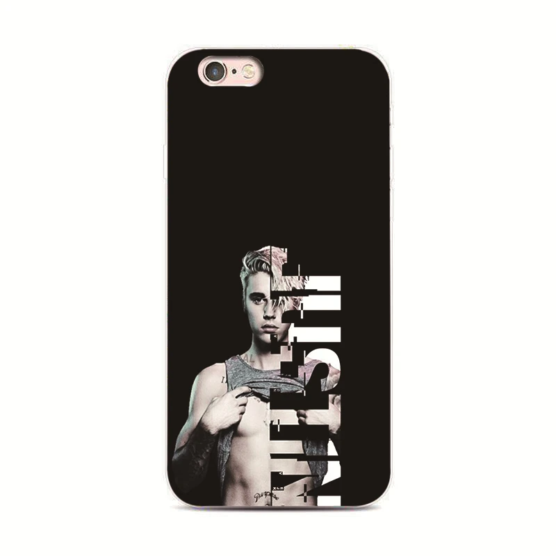 Black luxury cover For iPhone 7 8 xs xr xsmax for Samsung S8 S7 S6 Justin Bieber Cases |