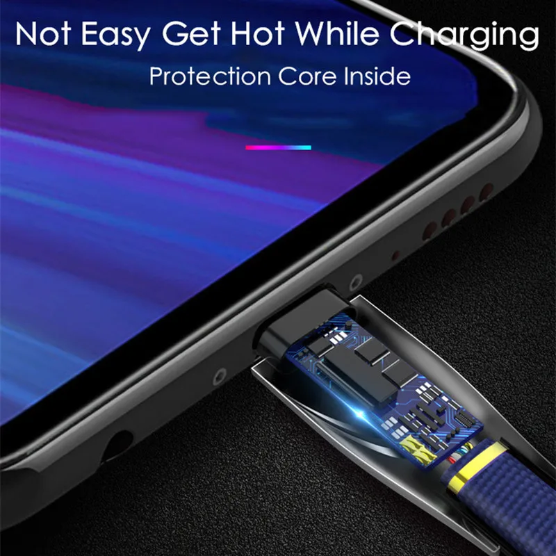 Кабель зарядный нейлоновый с Micro USB Type C 5 В 2 8 А|Зарядные устройства для телефонов| |