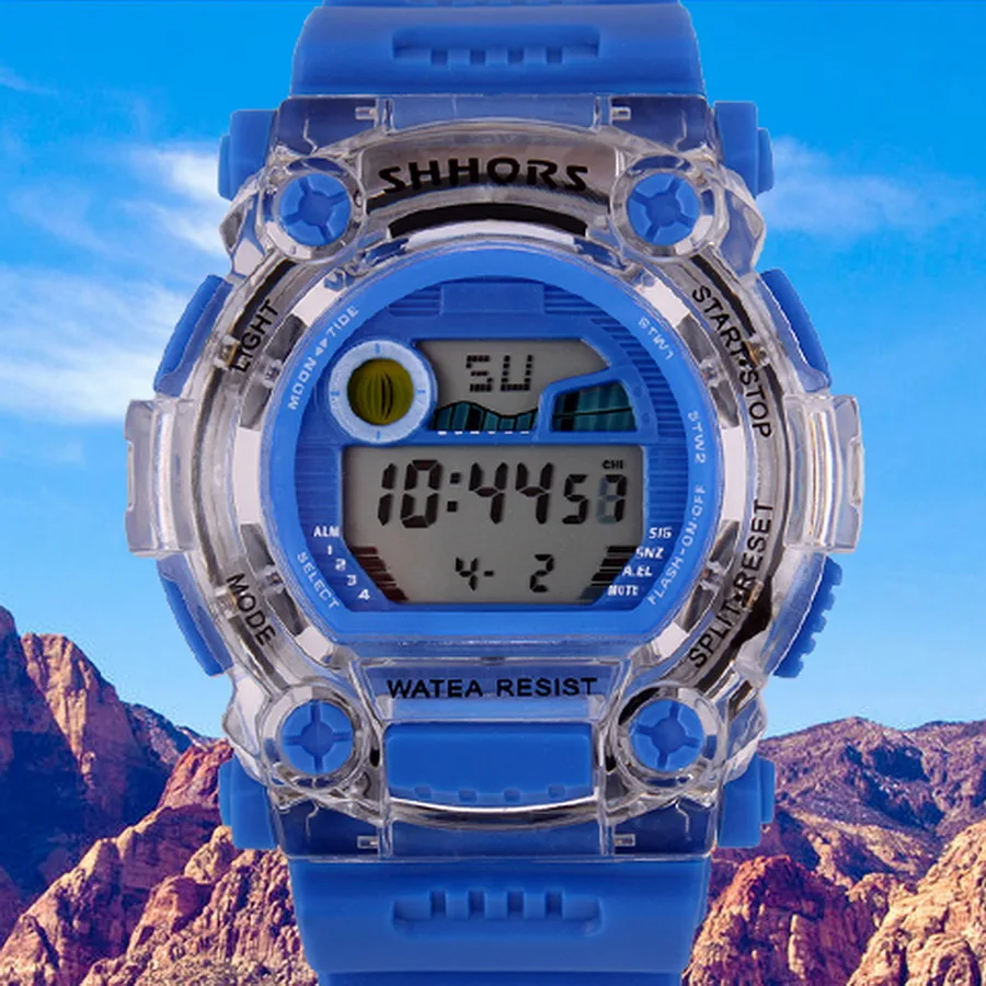 Оригинальный мужской спортивные часы Мужчины женщины Цифровой СВЕТОДИОДНЫЙ