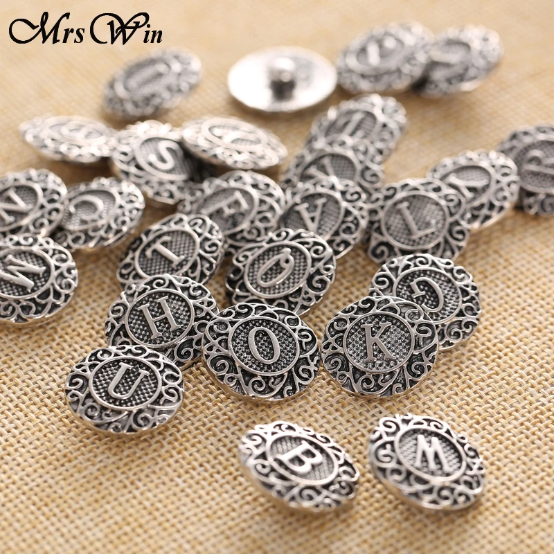 5 шт./лот застежка-Кнопка ювелирные изделия оригинальная зеркальная буква