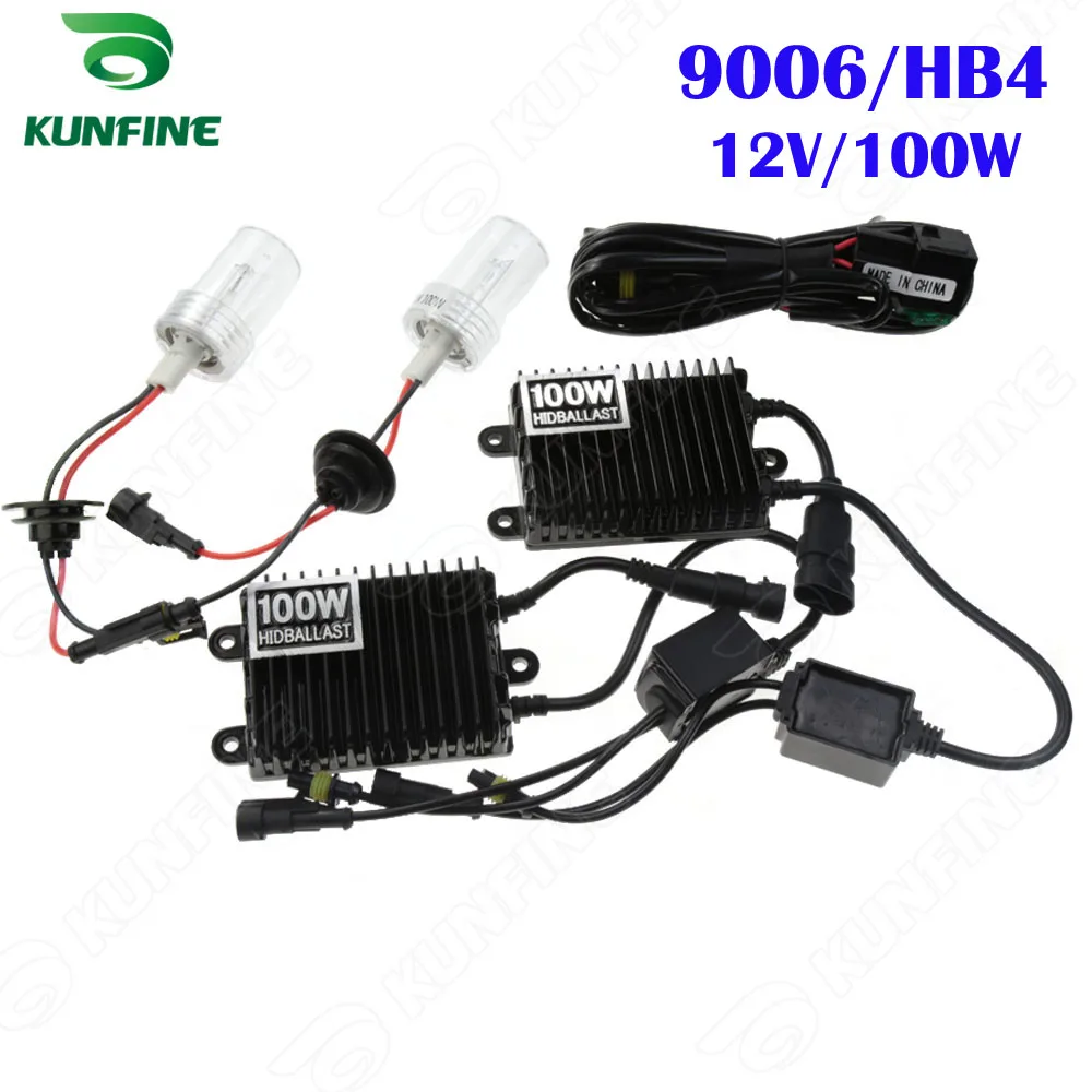 12 V/100 W 4300K 6000K 8000K ксеноновая фара 9006/HB4 HID конверсионный ксеноновый комплект для