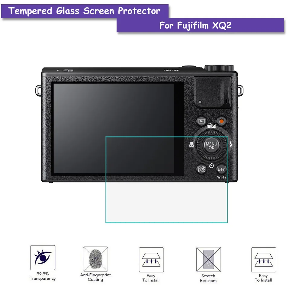 9H закаленное стекло ЖК экран Защитная пленка для Fujifilm FUJI XQ2 аксессуары камеры|lcd
