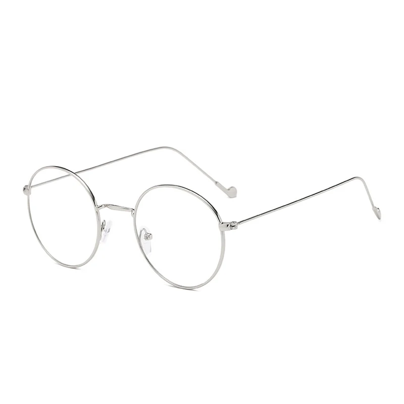 silver myopia 1.5 Iboode, новинка, Ретро стиль, металлическая круглая оправа, очки для близорукости, для женщин и мужчин, короткие, с прозрачными линзами, для студентов, очки с градусом-0,5 до-4,0 - Цвет оправы: silver myopia 1.5