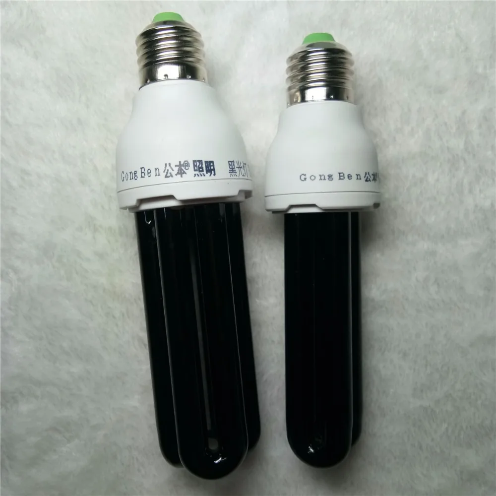 E27 AC 220V CFL кварцевый УФ-черный светильник, фиолетовая лампа UF 365 нм, фиолетовая энергосберегающая лампа CFL, лампа для домашнего сценического шоу, люминесцентная лампа