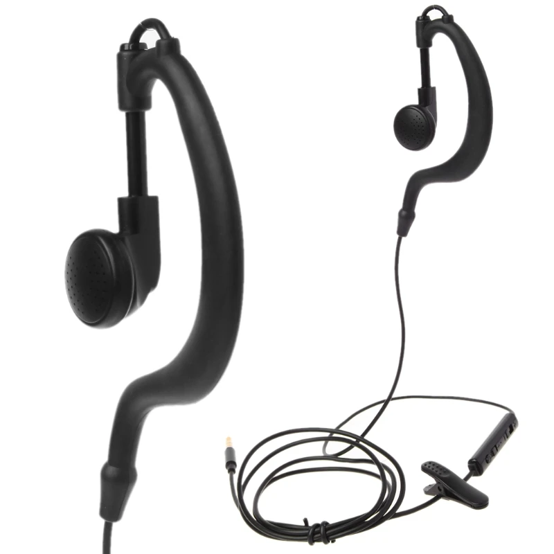 

New 3.5mm Jack Single In-Ear Headset Only Mono With Mic For iPhone Samsung