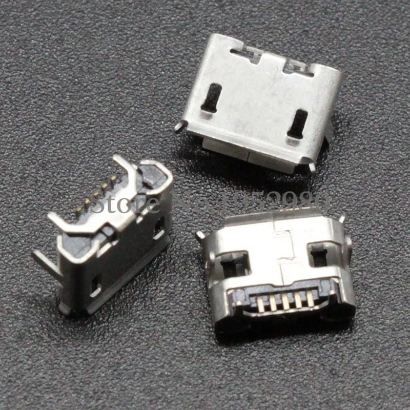 10 шт. разъём Micro USB 5 контактов тип B Гнездо SMT 180 градусов|socket connector|l connectorsocket 18 |