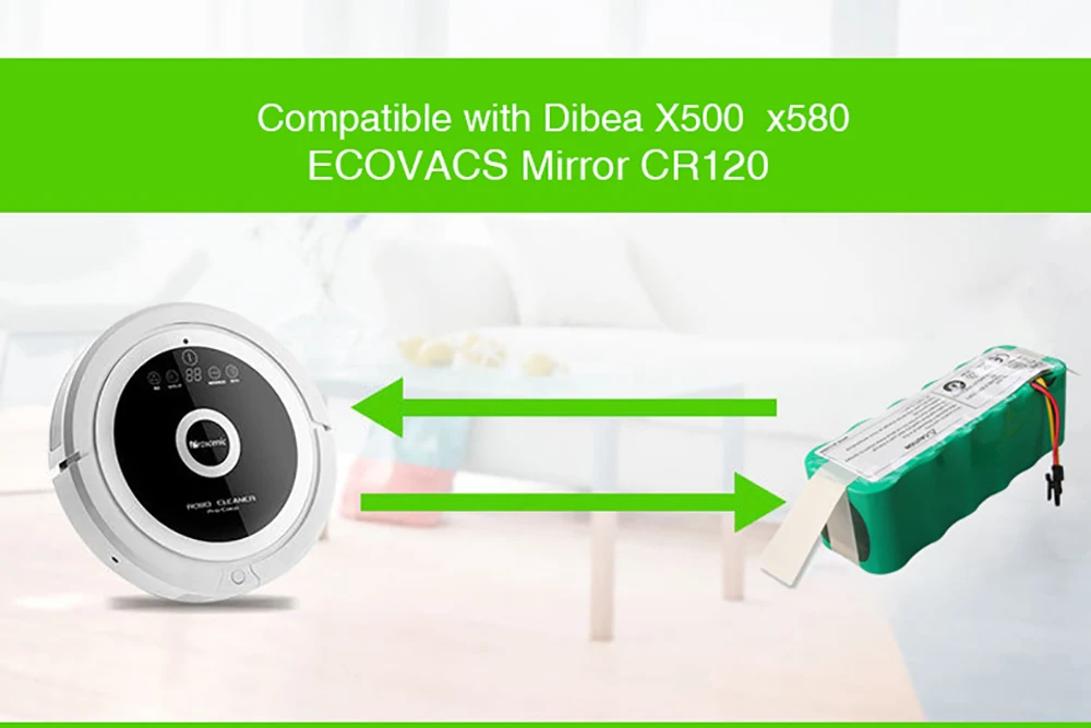 Перезаряжаемая батарея 14 4 В 3500 мАч Ni-MH SC Для Ecovacs CR120 Dibea Panda X500 X580 Kk8 Haier для