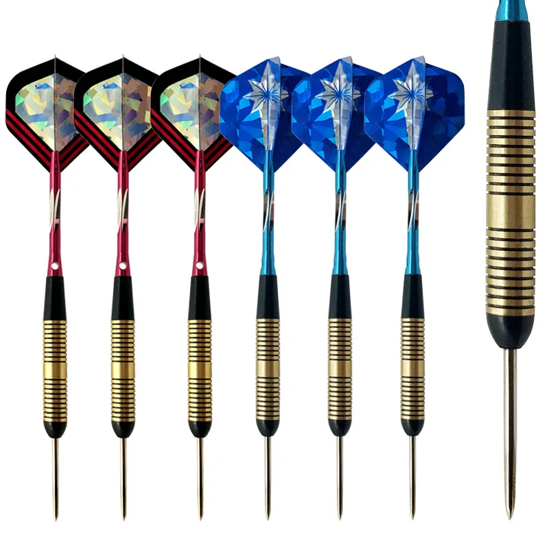 Профессиональные алюминиевые валы 21 г 6 шт. латунные прочные дротики для