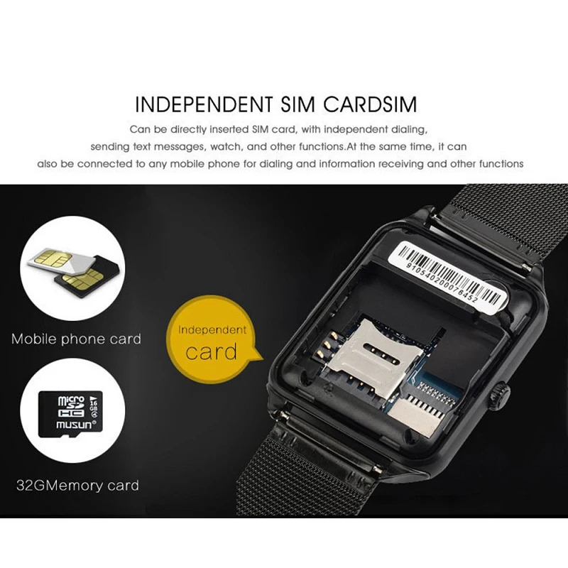 GT08 плюс металлические умные часы с ремнем Z60 Bluetooth наручные Поддержка Sim TF карты