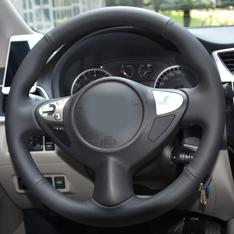 Автомобильные чехол рулевого колеса автомобиля из натуральной кожи