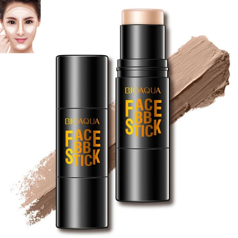 

BIOAOUA 3Colors Face Concealer Stick Cream Makeup primer Invisible Pore Wrinkle Cover Pores Concealer Foundation Base make up