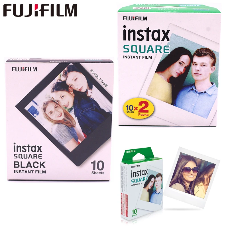 10 100 листов Fujifilm Instax квадратный органический белый защитная пленка с
