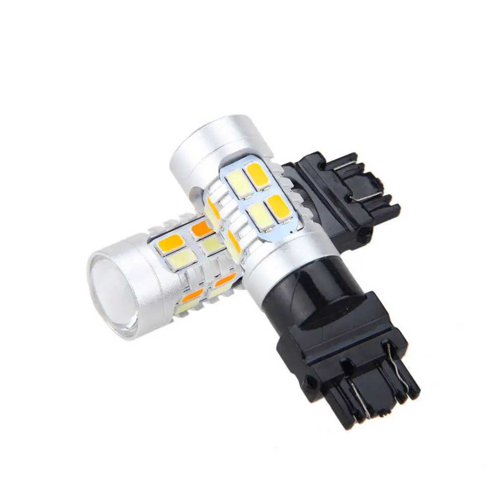 2x высокое Мощность 3157 Dual Цвет горки 20 SMD 5730 светодиодный лампы сигнала поворота