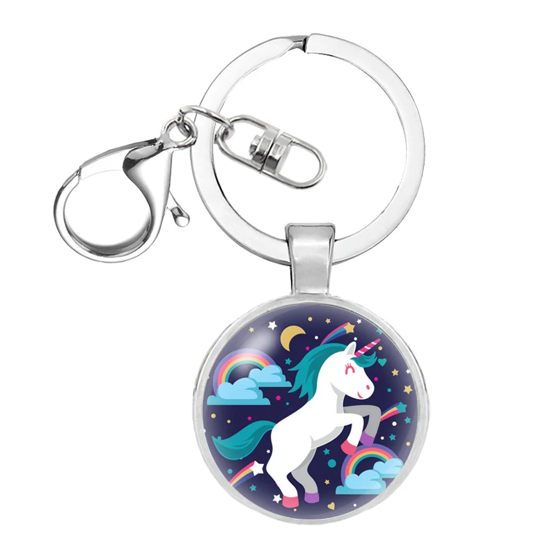 Единорог unicornio подарок на день рождения кулон брелок для ключей Chaveiro сувенир Llaveros