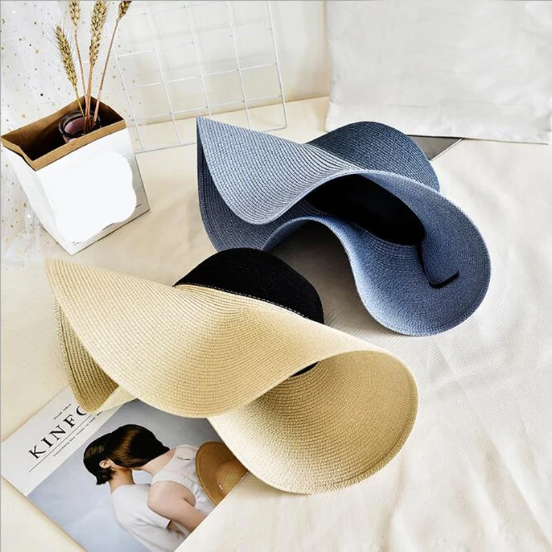 2019 модные летние широкополые соломенные шляпы повседневный отдых путешествия
