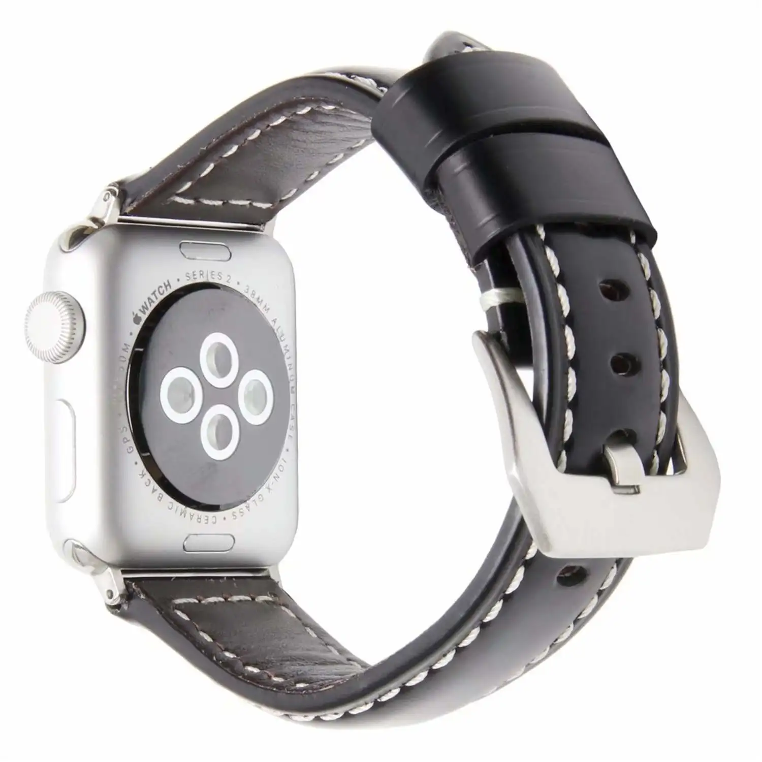 DAHASE винтажный матовый ремешок из натуральной кожи для Apple Watch Band 42 мм 38 Сменный