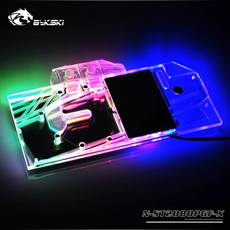 Bykski полное покрытие GPU водный блок для ZOTAC RTX 2080 AMP Extreme 8GD6 PGF OC видеокарта RGB/RBW N ST2080PGF