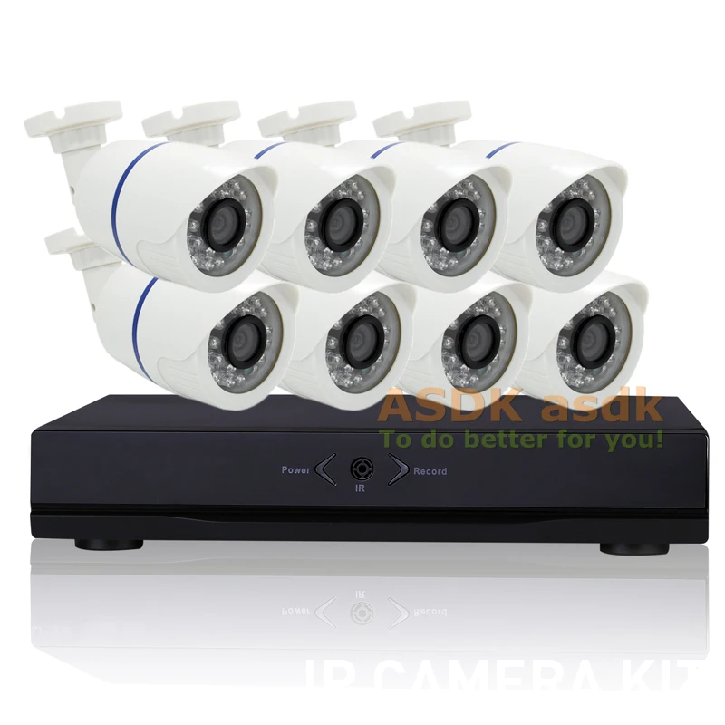 Камера видеонаблюдения AHD 8 каналов 1080 пикселей 60 футов HD 1080N DVR|ahd camera system|camera system8ch