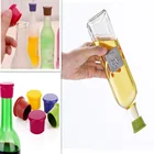 Силиконовые пробки для бутылок вина, герметики для бутылок красного вина и пива, крышки для бутылок с напитками