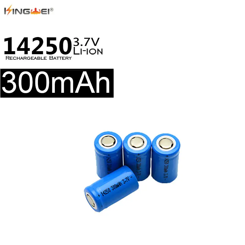 4 шт. литий ионные аккумуляторные батарейки 14250 300 мАч 3 7 в|rechargeable battery|battery flatbattery for