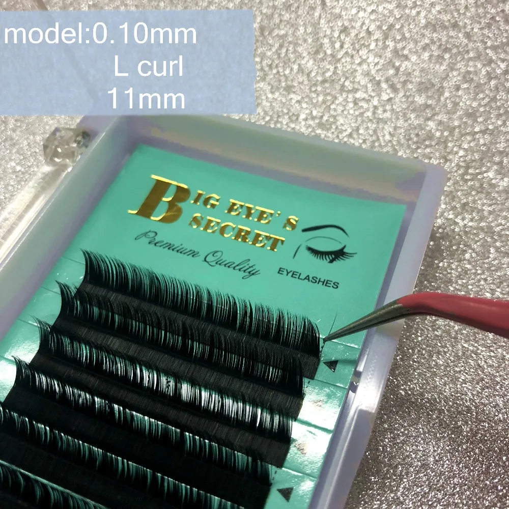 1 лоток ручной работы высокого качества индивидуальные ресницы C D L curl длина