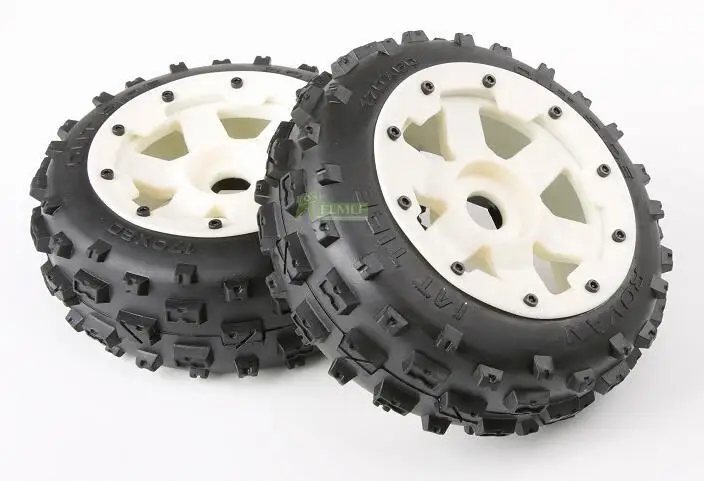 Нейлон хаб пустоши шины переднее колесо в сборе подходит для 1/5 HPI Rovan km Baja 5B