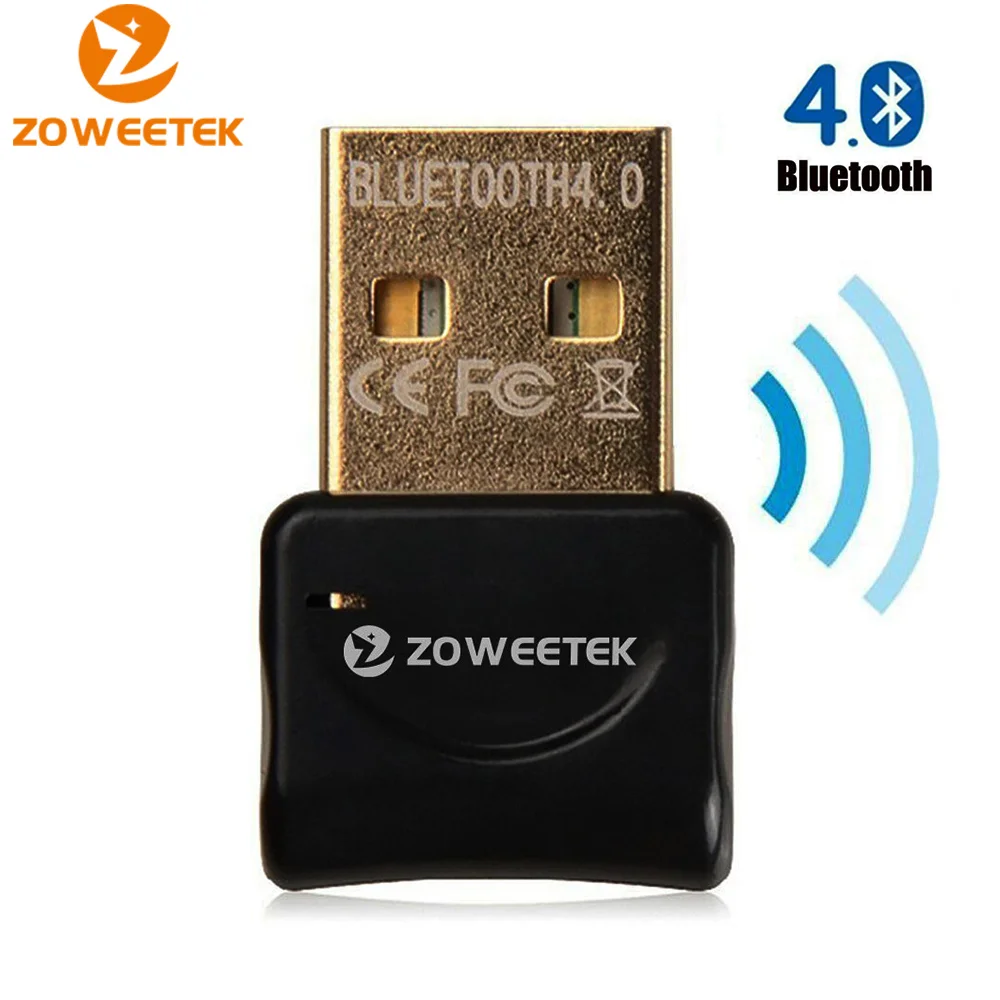 Zoweetek USB Bluetooth адаптер беспроводной Bluetooth V4.0 ключ аудио передатчик музыкальный приемник адаптер для компьютера ПК ноутбука
