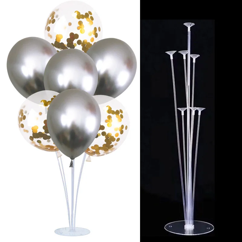 Держатель воздушных шаров колонна с 7 трубками держатель-подставка палка для