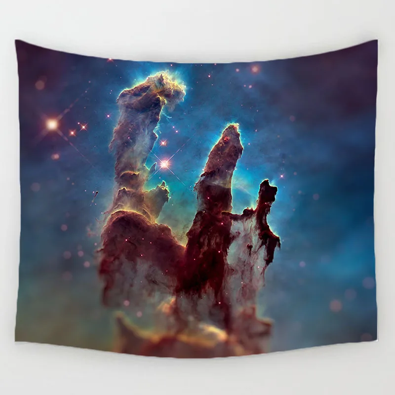 Comwarm великолепный большой Банг Туманность пейзаж Прочный Настенный висящий