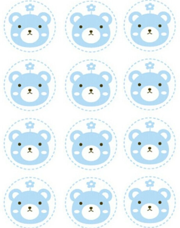bear stickers 25 шт./упак. Пёс из мультфильма кот», «кролик» конфеты печенье клейкая сумка подарок Пластик сумки одежда для свадьбы, дня рождения упаковочные пакеты - Цвет: bear stickers
