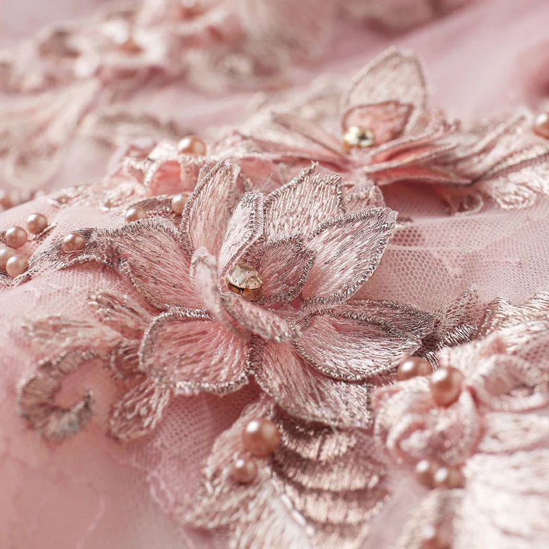 Платья для выпускного вечера 2019 Vestido розовое кружевное бальное платье с