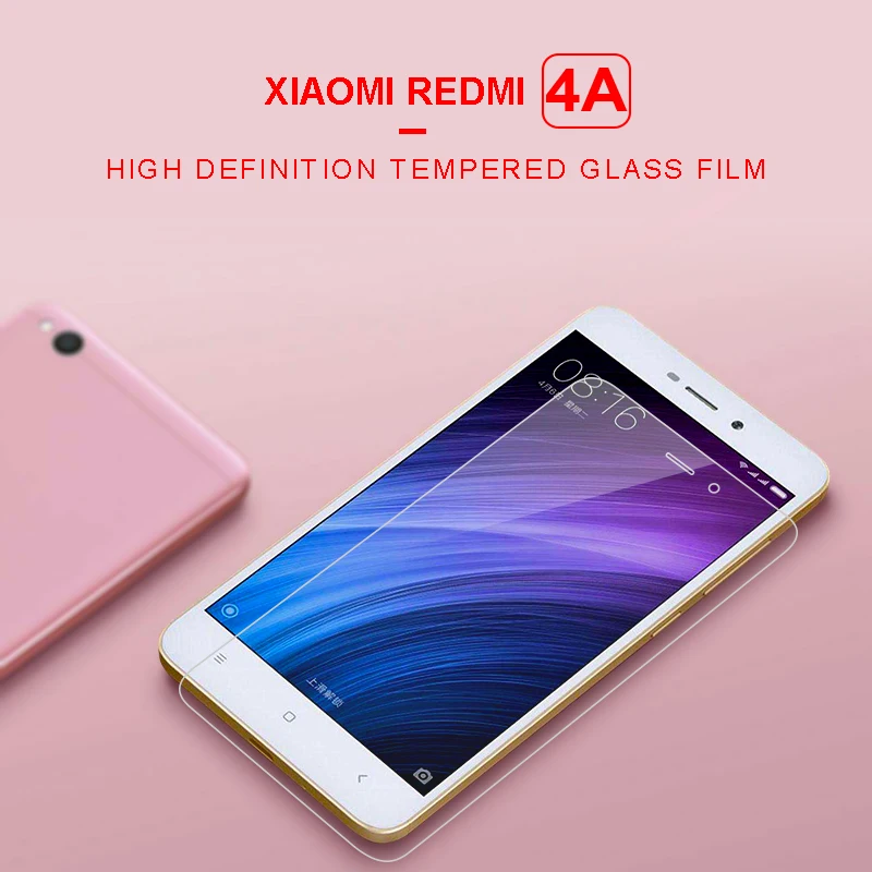 For Xiaomi Redmi 4A Case Cover Silicone Flip Leather Wallet Kickstand Phone + Tempered Glass | Мобильные телефоны и