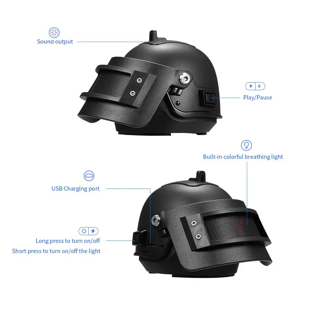 PUBG игра беспроводной bocina Bluetooth динамик портативный Кэннон сабвуфер