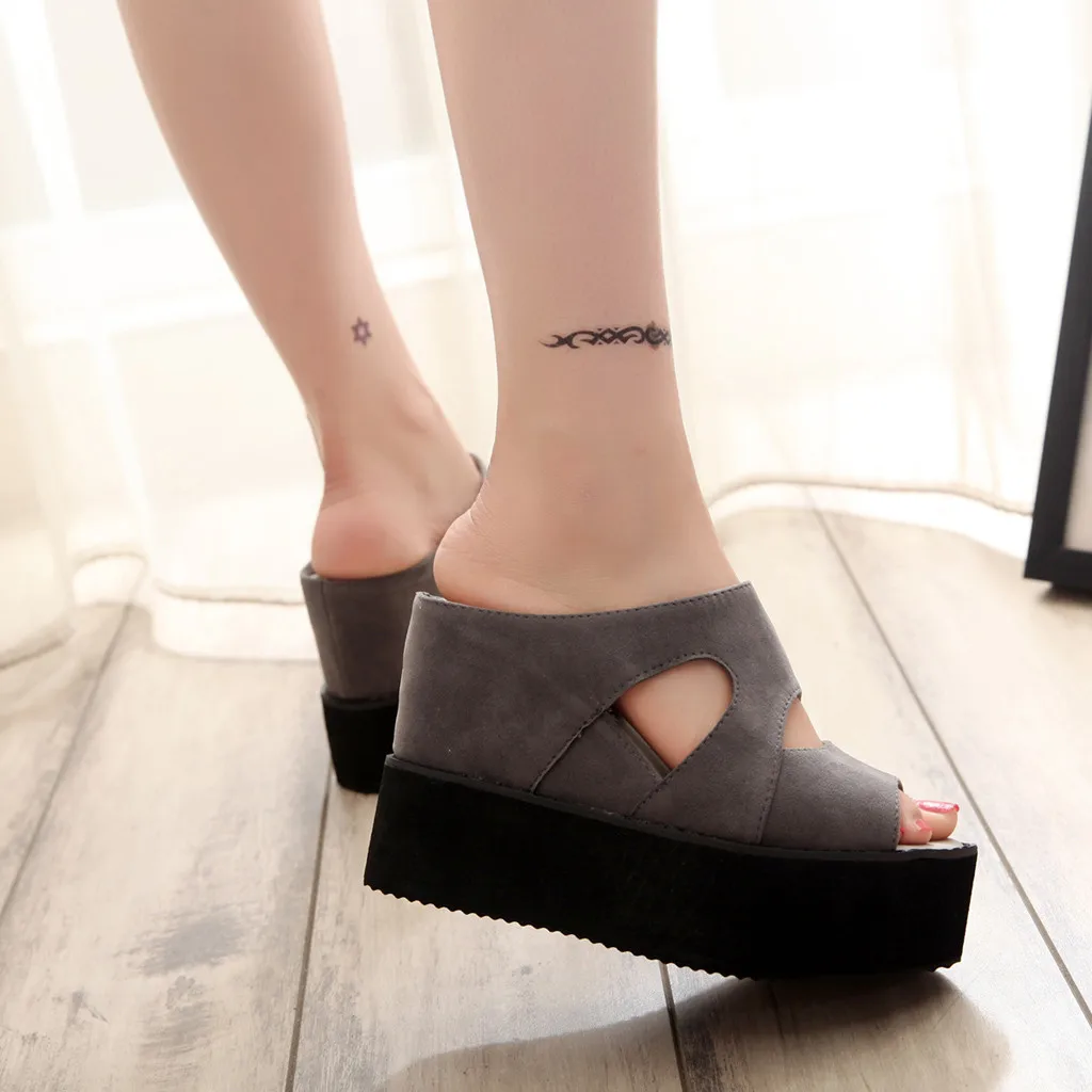 SAGACE/Летняя женская обувь на танкетке Повседневная пикантная Высококачественная