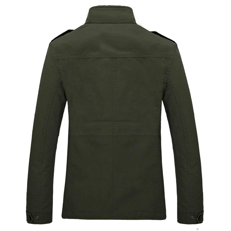 Мужская армейская стирка 100% хлопковая куртка для отдыха Мужские осенне-зимние