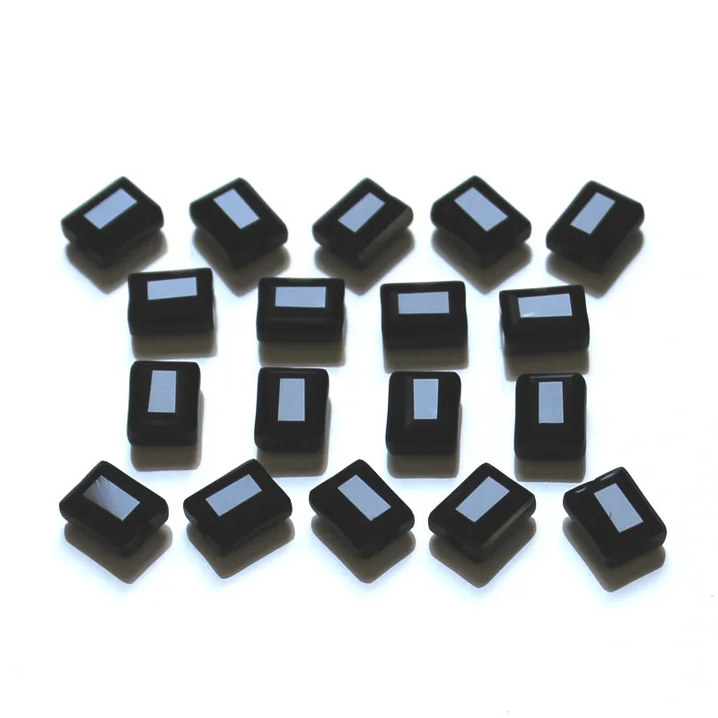 AAA 8x6 мм 100 шт Прямоугольные стеклянные бусины длинные Квадратные многоцветные