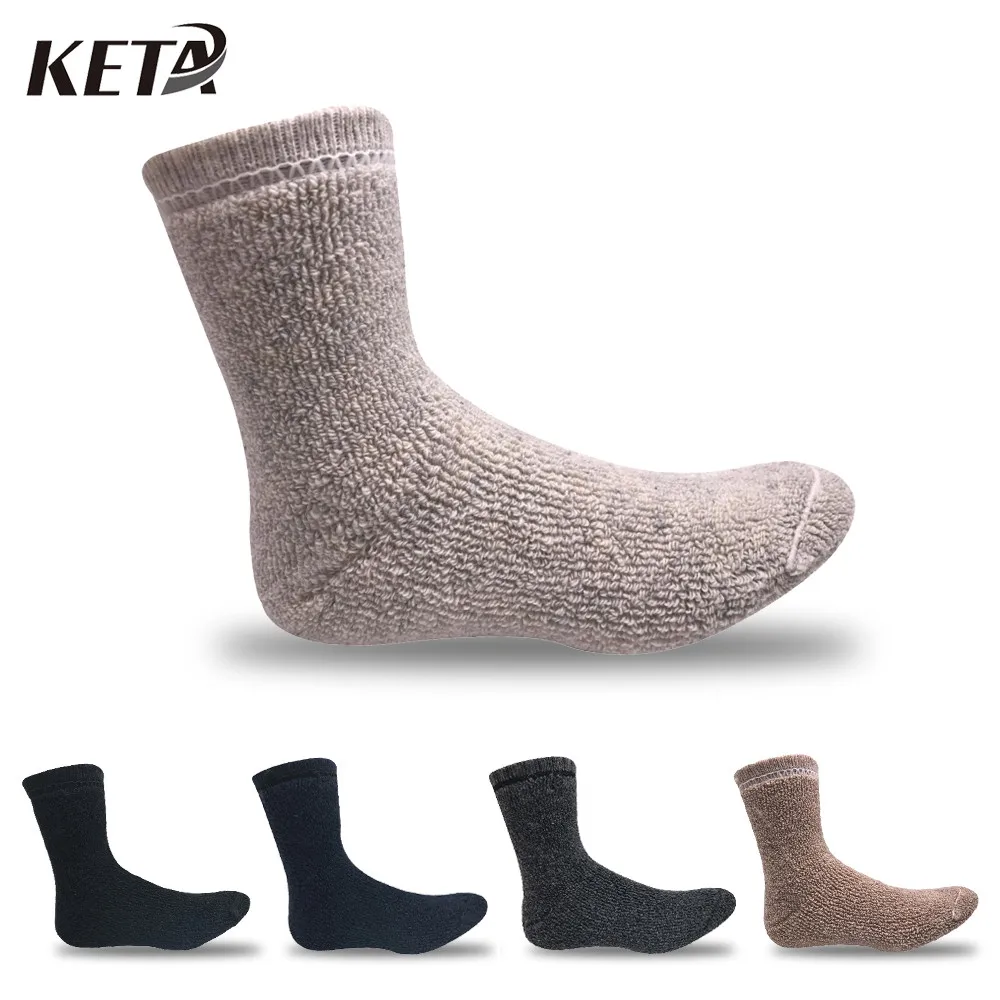 KETA/супер толстые носки из мериносовой шерсти для мужчин и женщин цветные зимние