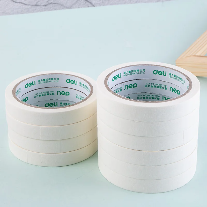 

10 rolls Deli masking tape painting easy to tear paper tape special paste drawing sketch spray paint masking protection 30669