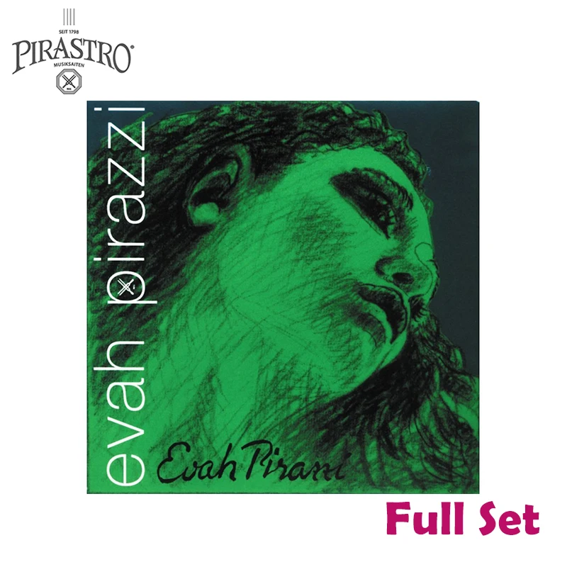 

Pirastro Evah Pirazzi 419021 4/4 Violin String Set - Medium Gauge - Steel Ball-End E, Full Set