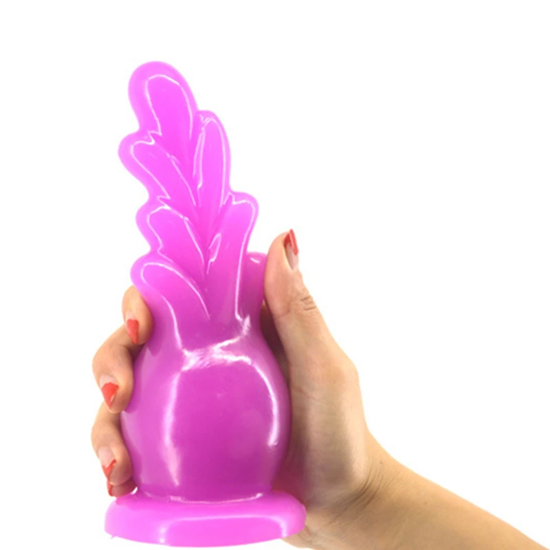New Design Radish Shape Anal Plug Stimulation Big Dildo Anus Massager Huge Butt Erotic Stuffed Stopper Sex Toy H-2-52 | Красота и