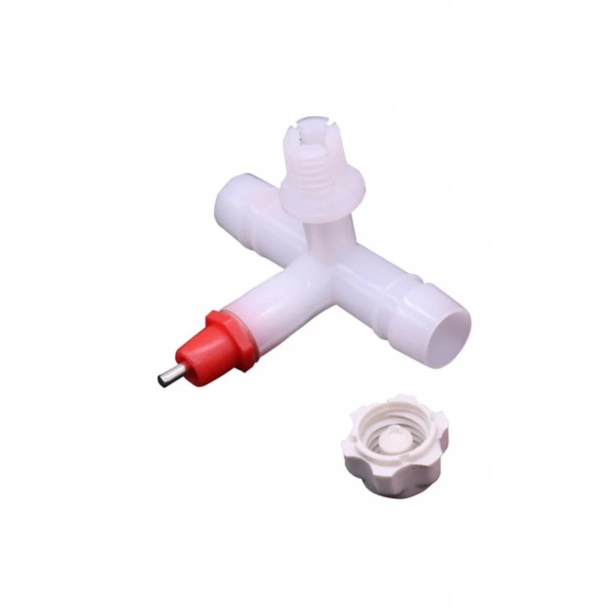 100 sets Rabbit Nipple Drinkers Pet Cage Drinker Spring Tee Fixed Installation Domestic Poultry Feeding Breeding Incubator Shop